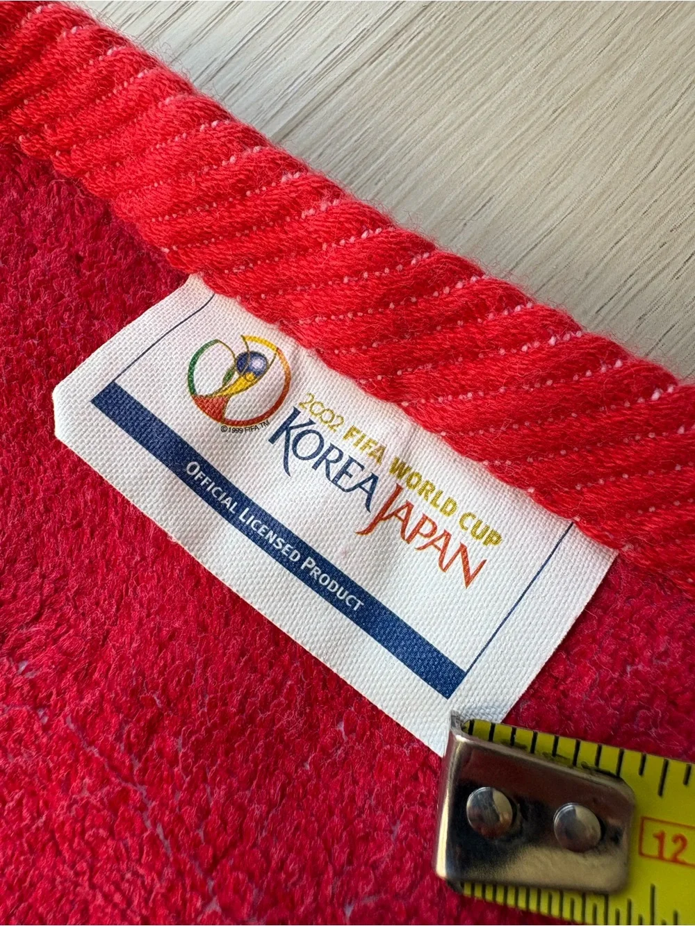 2002 FIFA World Cup Korea Japan Official Towel Hanmi Vintage Soccer Banner 32x15